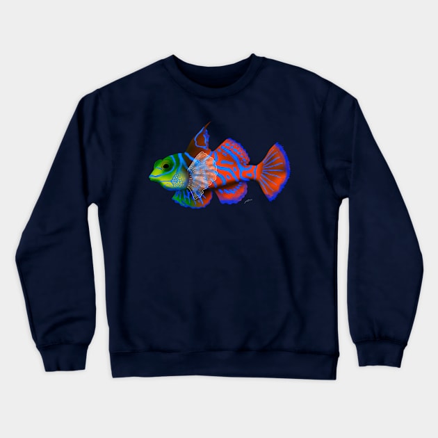 Mandarinfish Crewneck Sweatshirt by lucamendieta